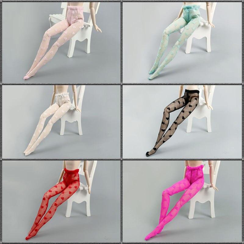 Colorful Heart Love Fashion Doll Pantyhose for 11.5inch Doll Accessories Stocking for 1/6 BJD Dolls Sock DIY Kids Toy