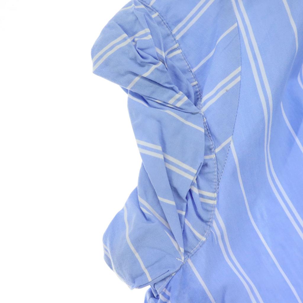 URBAN RESEARCH DOORS Striped Pattern Short Sleeve Shirt Dress Blue Women Used