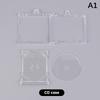 Mini Nfc Functional Cd Disc Case Key Chain Peripheral Commemorative Album Key Holder For Diy Backpack Pendant