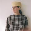 Ins Luxury 100% Natural Straw Berets Women French Hand Woven Sun Hat Concave Shape Flat Top Beach Caps Church Derby Pillbox Hat