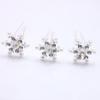 Delicate Snowflake Women Wedding Headwear Hair Pin Pearl Flower Crystal Rhinestone Hair Clips