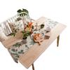 Imanqi Yun Turquoise Pinecone Print Table Runner 