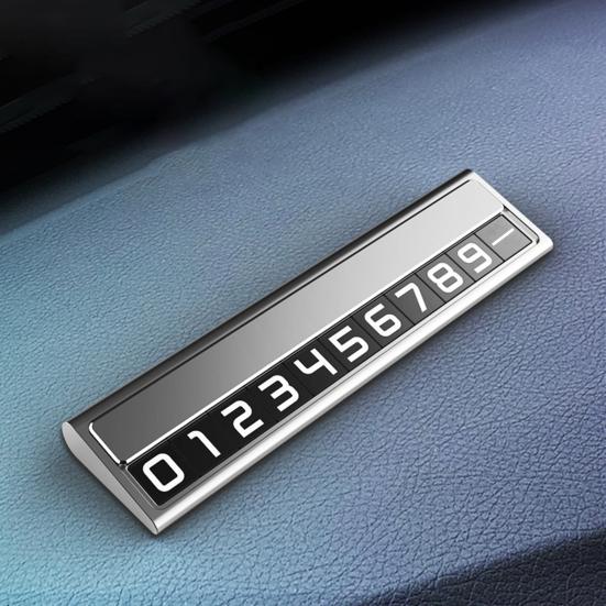 Auto kovová dočasná parkovací deska Magnetické číslo Fluorescenční zelená nálepka Auto parkovací deska Skrytá dočasná parkovací karta