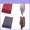 Ethnic Style Long Scarf With Tassels For Women Warm Sunshade Dustproof Outdoor Accessory