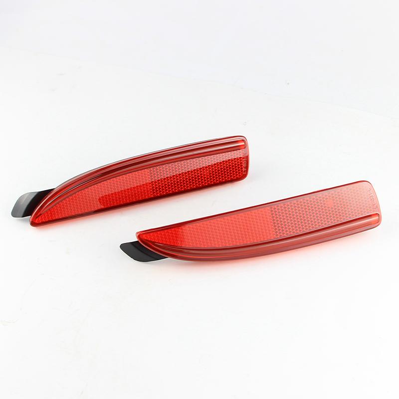 2X For Mazda 3 Axela 2014-2018 Smoked/Red Lens Car Rear Bumper Reflector Tail Brake Light Cover Shell Housing Left&Right No Bulb