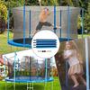 Trampoline Poles Replacement Trampoline 6-16Ft Safety Enclosure Pole Straight Tube Replacement Part with Screw Foam Canopy