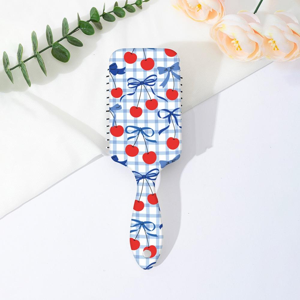 

Bowknot Cherry Pattern Massage Comb Anti-Static Hair Styling Tool for Women & Girls D