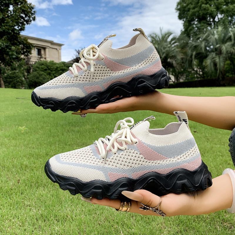 Fashion Summer New Fashion Women's Sneaker Comfortable Casual Sports Shoes Breathable Soft Non-slip Flat Mesh Shoes Women's Shoes