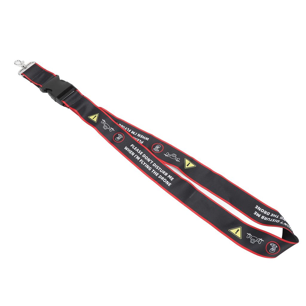 Drone Remote Controller Strap Polyester Fiber Soft with Warning Sign Hook Drone Lanyard for Avata 1 2 for FPV