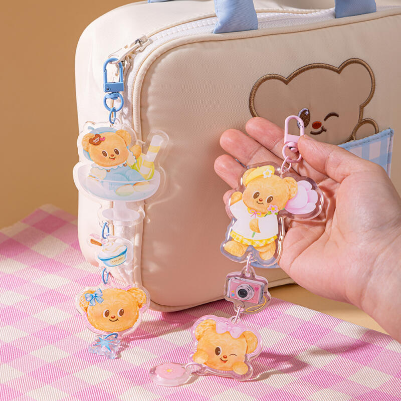 Butterbear Cute Character Keyholder 4-tier Acrylic Keyring