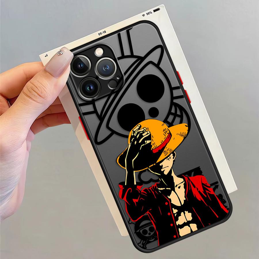 One Piece Zoro Luffy Phone Case for iPhone XR XS X 14 15 Pro Max 6s 11 Pro Max 16 Pro 13 Pro 16e 7 8 SE SE 12 Mini TPU Cover