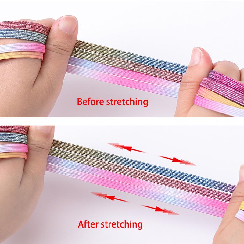 Colorful Diamond Buckle Elastic No-Tie Shoelaces Pearl Detailing Sneaker Shoelaces for Kids & Adults Easy Slip-On Shoe Laces