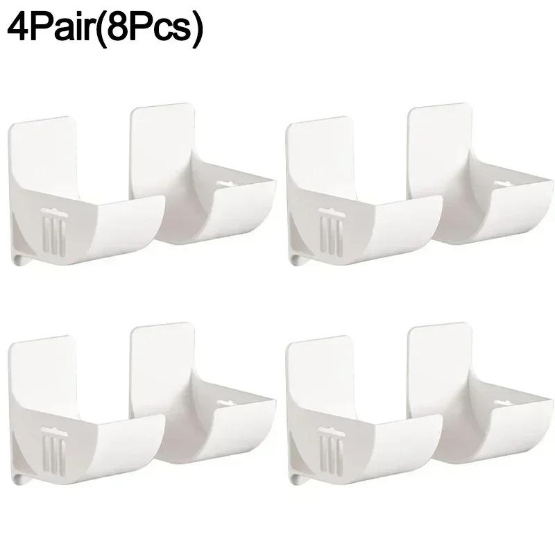 2-16 шт Настенный диспенсер для мусорных пакетов держатель рулона пакетов для отходов контейнер самоклеящаяся стойка для мусора полка для хранения рулона пищевой пленки 4 Pair8Pcs 954₽