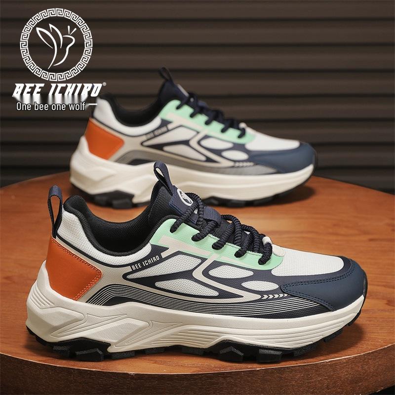 

Мужские легкие дышащие кроссовки для бега Bee Wolf - Весенне-летние повседневные износостойкие кроссовки на мягкой подошве 44