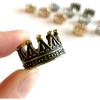 Dollhouse Mini Crown, Metal Doll Crown Dollhouse Miniature 1/12 Scale, Tiny Miniature Crown, Mini Alloy Crown, Dolls Headwear Accessories (4PCS)
