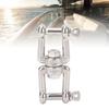 Stainless Steel Double Ended   Shackle 8 Shaped   Connector Marine Device for Ships Boat Yacht
