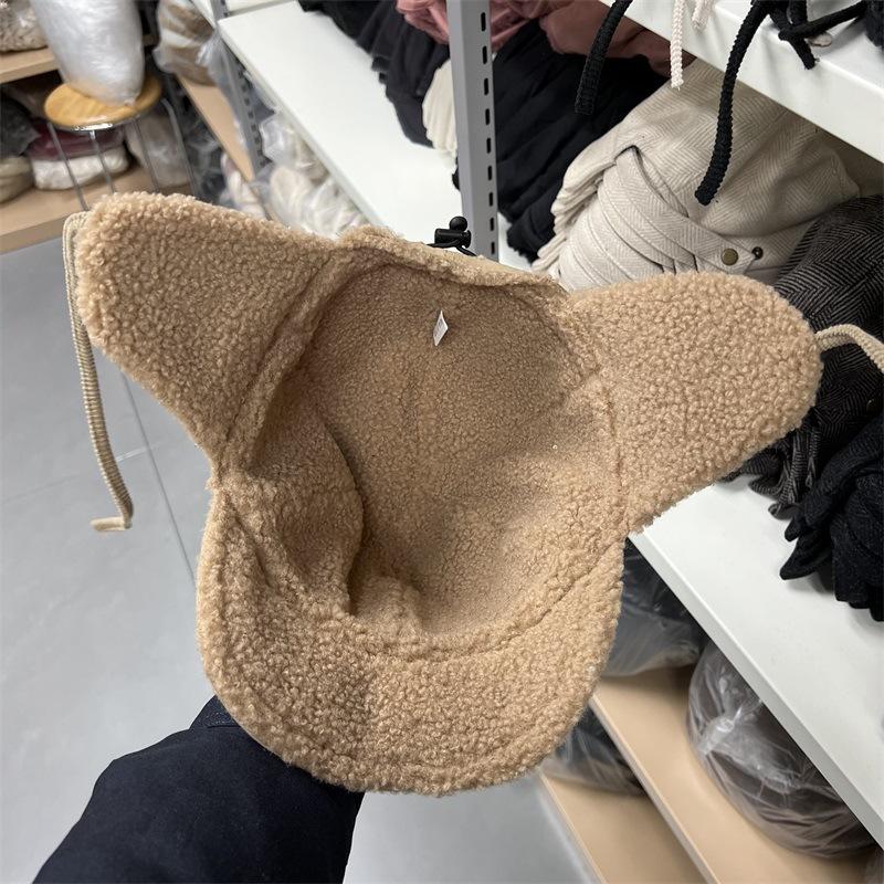 

Nylon waterproof velvet ear protector baseball cap for men and women in northern winter outdoor imitation wind and snow to keep warm tide M（56-58cm） хакі