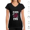 Elder Emo T Shirt 6xl Cotton Cool Tee Elder Emo Emo Goth Elder Skull Pop Punk Emo Band Still Emo Funny Elder Emo Punk Black