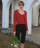 Sinoon Scallop Punching Cardigan (Red)