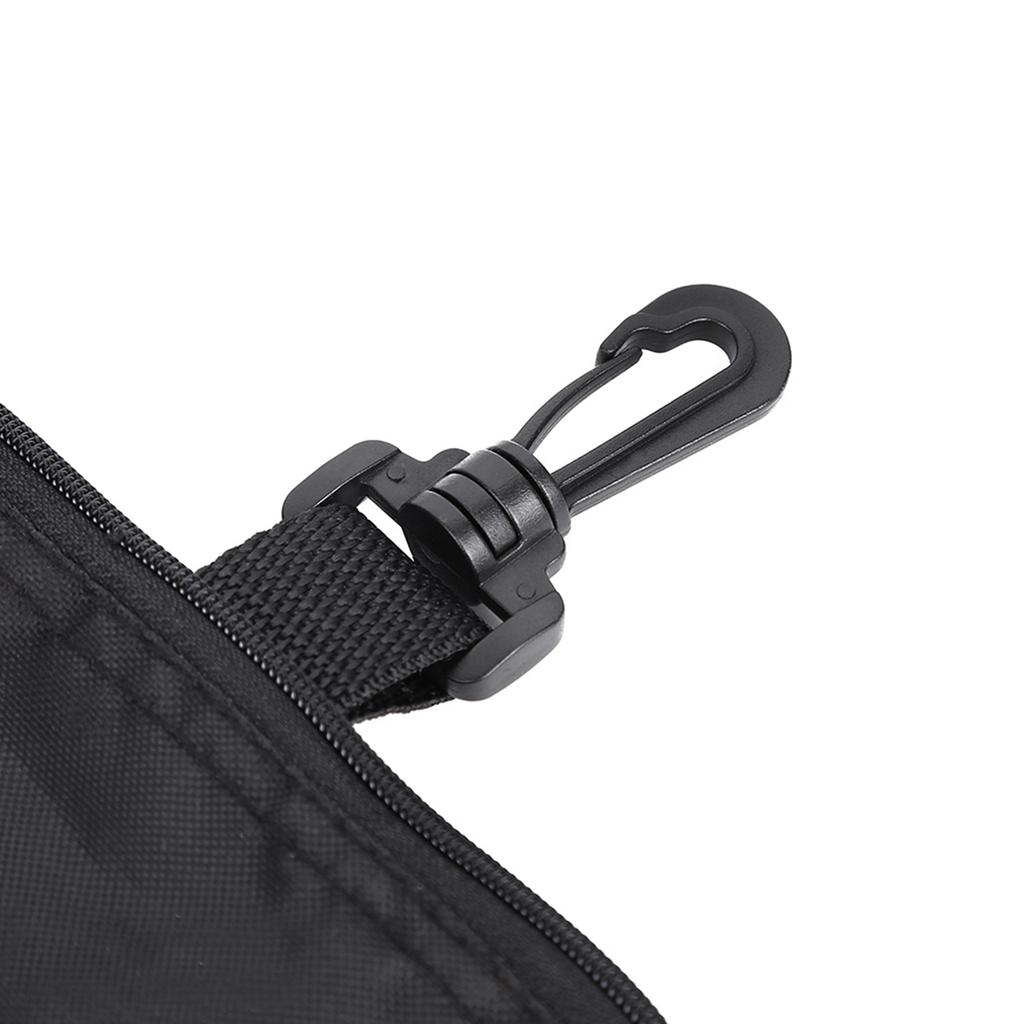 Portable Golf Ball Accessories Multi Pocket Black Zipper Handbag Bag