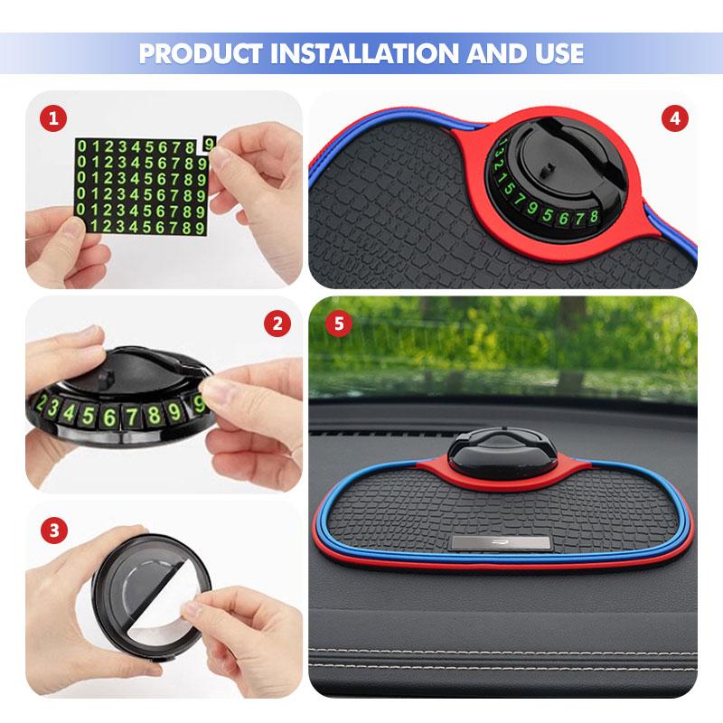 VFHJQ1 Multifunction Car Anti-Slip Mat Phone Holder Car Dashboard Mat For Volkswagen VW GTI Tiguan Passat B5 B6 B7 CC Jetta MK5 MK6