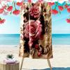 Custom NameFloral Design. Beach Towel Soft Microfiber Summer Towel Quick Dry Absorbent Towel for Beach Swimming Pool Travel