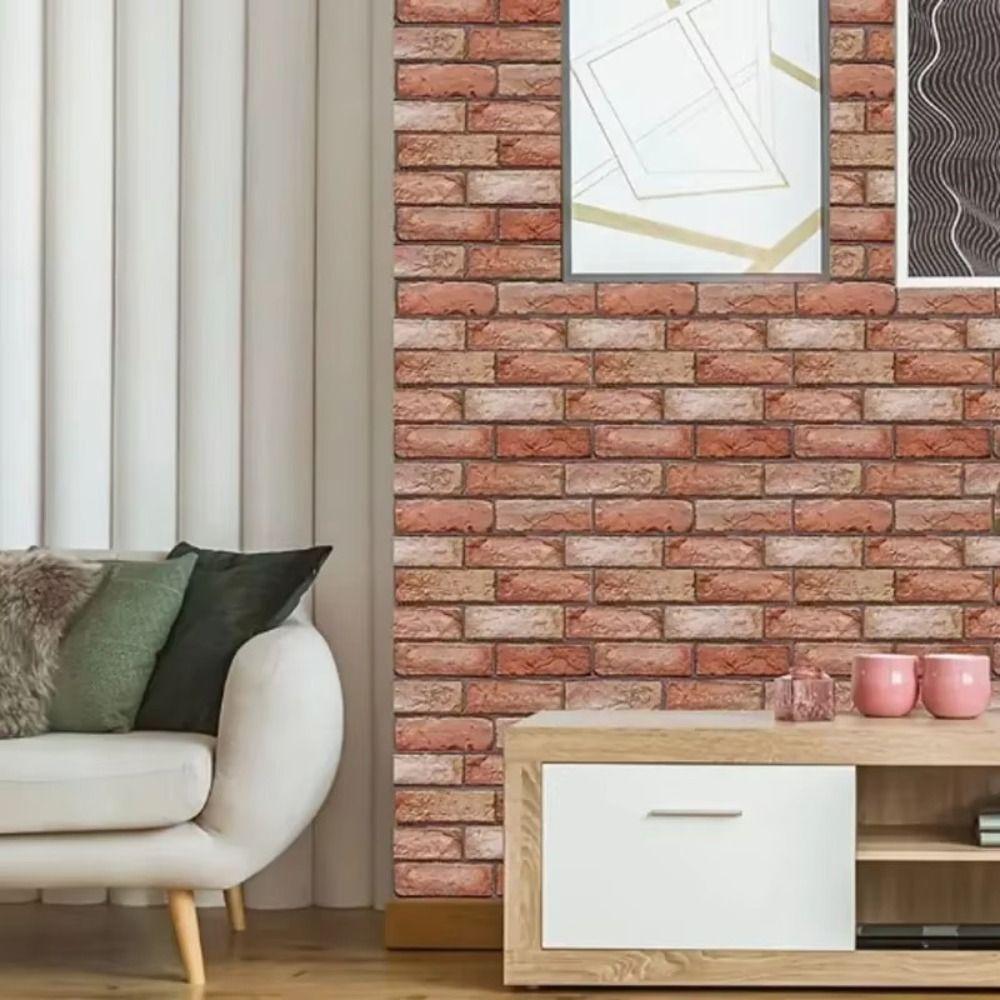 10 Pcs Waterproof Wall Panels Brick Shape Home Decorative 2025 Stickers