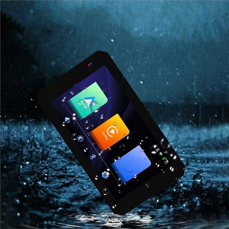 Portable Digital Display Motorcycle 5 Inch Display Wireless Carplay Android Auto Pallyer Navigation Screen