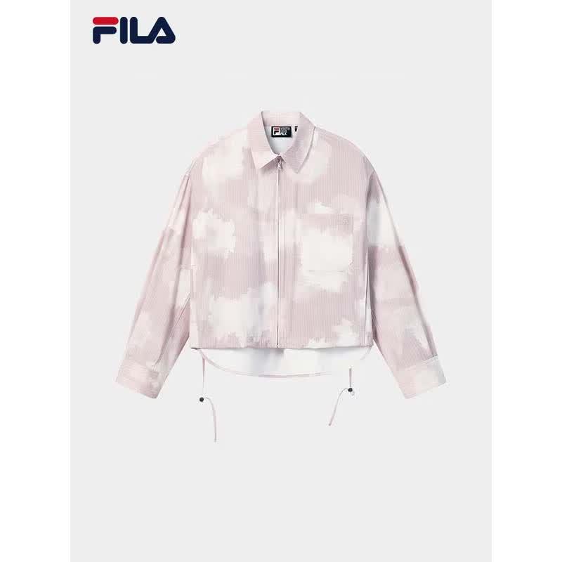 FILA Women s Tie-Dye Stand Collar Woven Jacket L