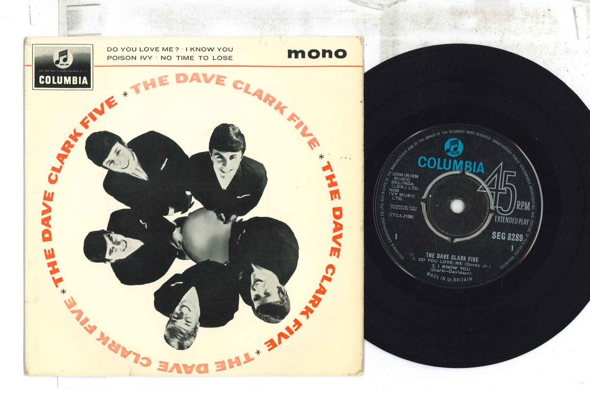 

7-дюймовая пластинка DAVE CLARK FIVE - Do You Love Me SEG8289 Columbia 1964 UK Рок Б/У