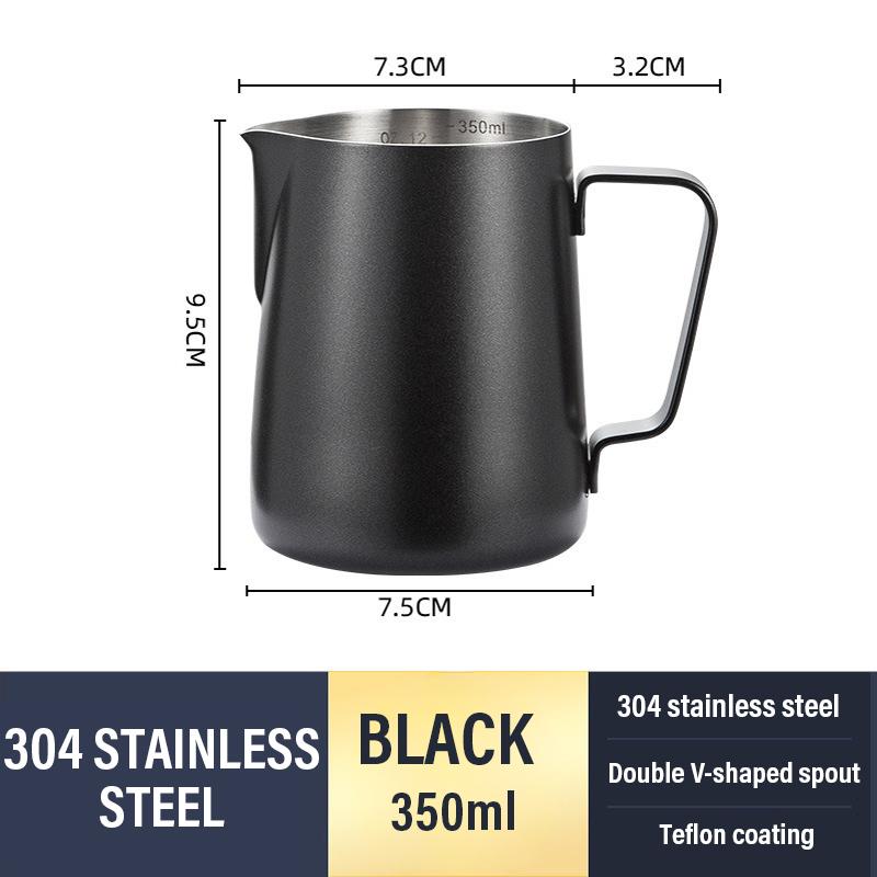 350/600ML Coffee Milk Jugs Stainless Steel Espresso Steaming Pitcher for Latte Art Milk Jug Frother Cup Bar Coffee Accessorie