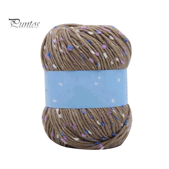 

50 г Крапки В язання Швейні нитки Шарф Светр Шапка В язання гачком Ремесло DIY Вовняна пряжа сірий