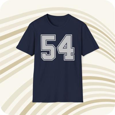 Randy White #54 Dallas Cowboys NFL Jersey T Shirt - Front & Back Print