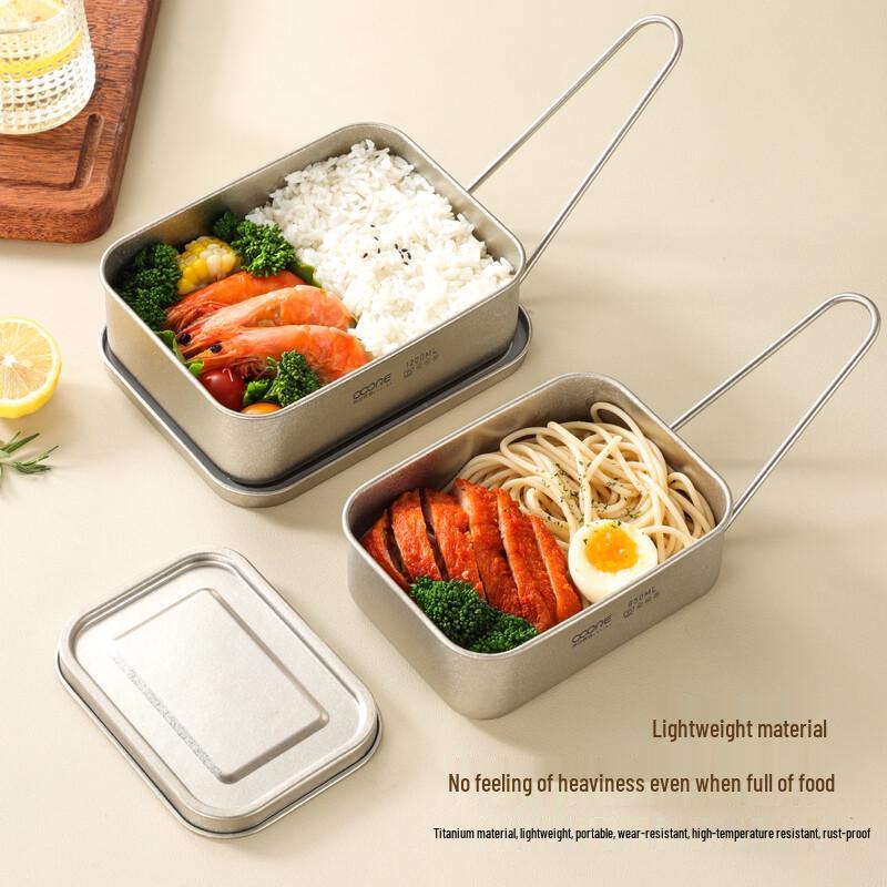 Pure Titanium Portable Lunch Box