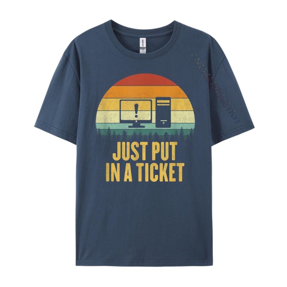 

Just Put In A Ticket Fun Computer XS Graphic T Shirts T Shirt 3d Printed T Shirts Funny Gifts Creative 4XL