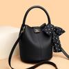 High-end and Stylish Bag, Versatile Crossbody Soft Leather Bag, Fashionable Hand-held Bucket Bag