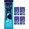 Clear Men Sea Adventure Kölnöl Kontrollierende Duschgel & Shampoo Set