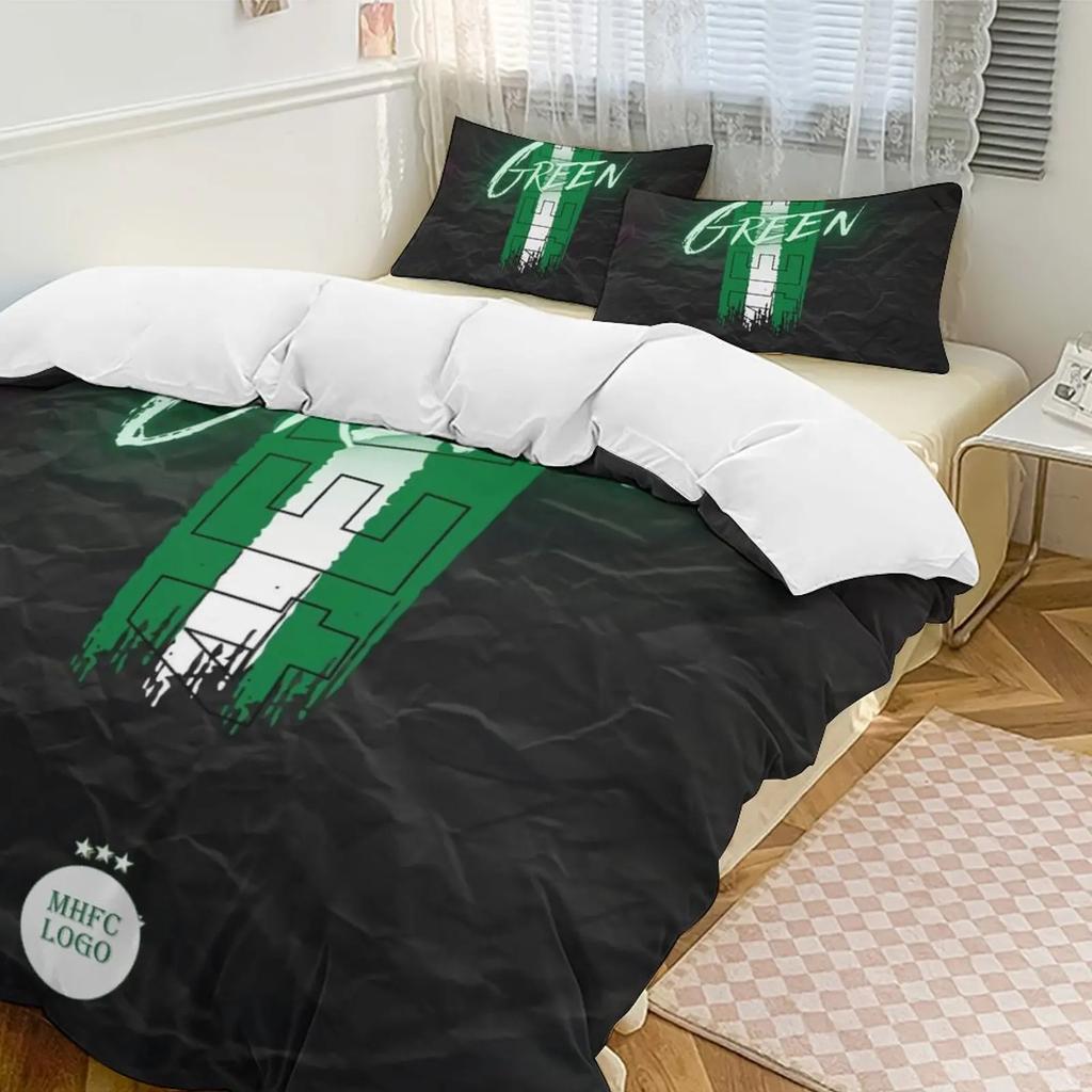 3D Print Maccabi MHFC Haifa Green Apes Bedding Set Twin Queen King Full Size Duvet Cover Pillowcase Bed boys girls Adult Home