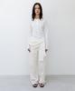 INSILENCE WOMEN Natural Henley Neck Long Sleeve Ivory