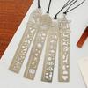2Pcs Cartoon Pattern Metal Record Daily Templates For Quilting Ruler Multi-Function Bookmark Hollow Hand Account Tool