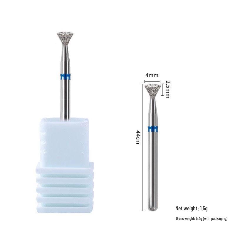UFO Mini Nail File: Diamond Funnel Bits for Gel & Nail Edge Burr Removal