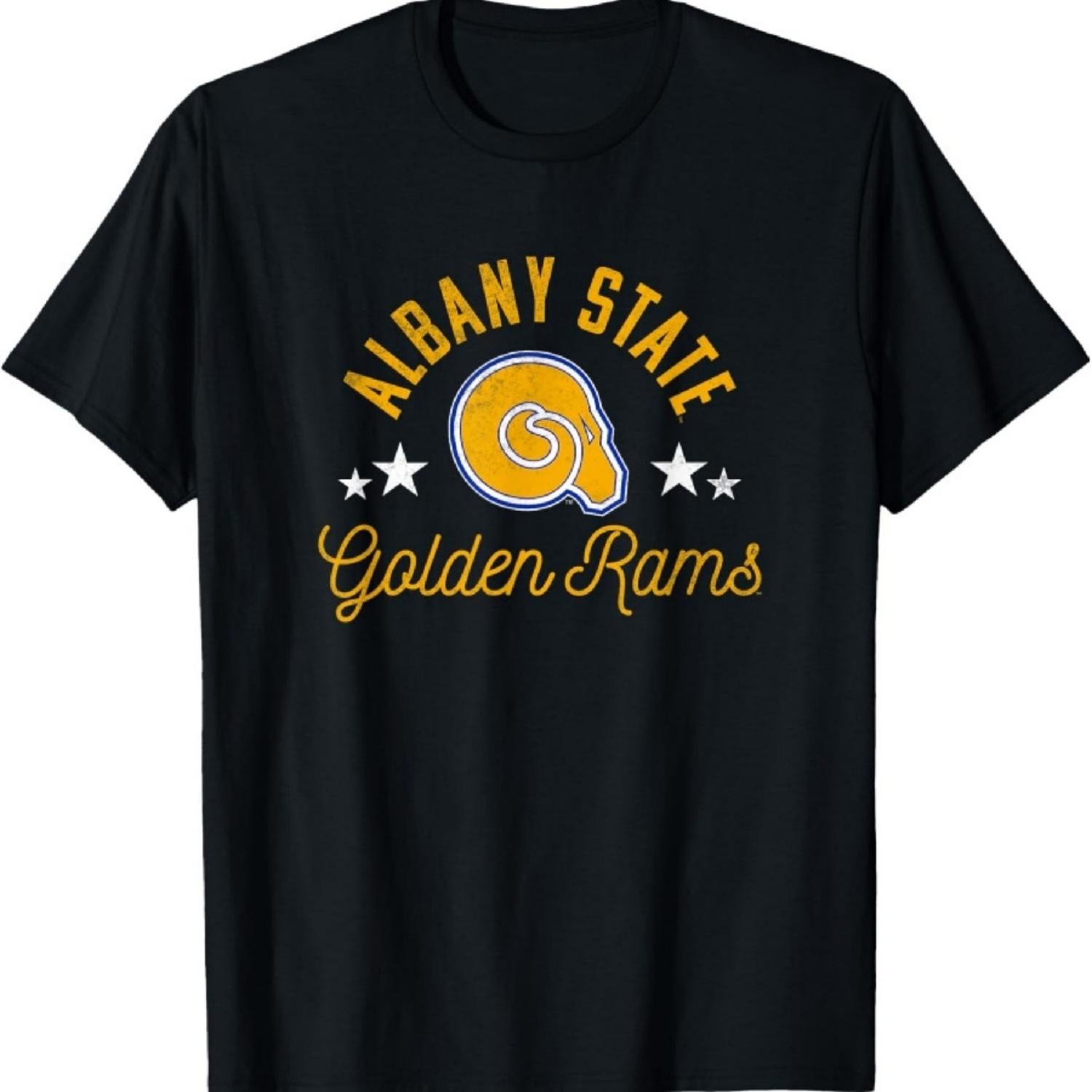 

Albany State University Golden Rams Logo T-Shirt XXXXXL чорний