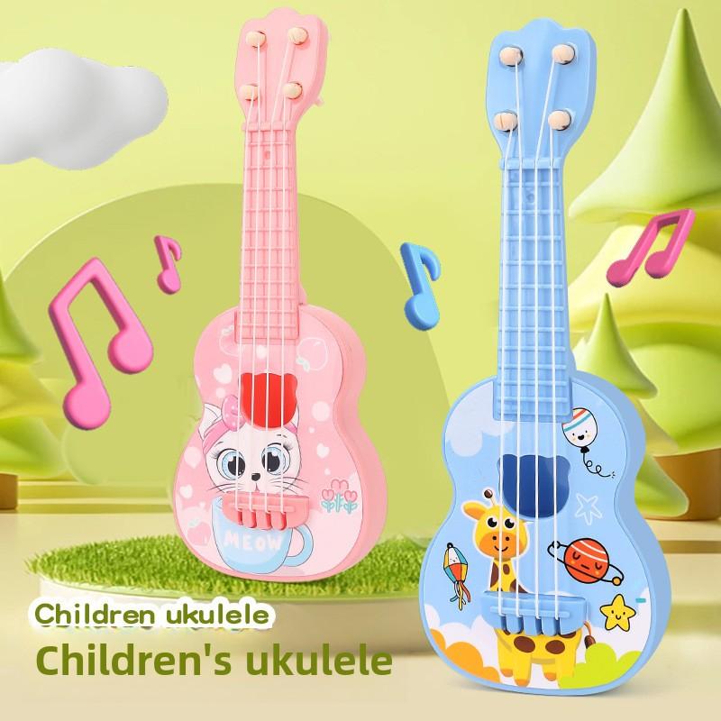 Playable Simulation Ukulele Kids Guitar Beginner Enlightenment Puzzle Instrument Music Gift Toy