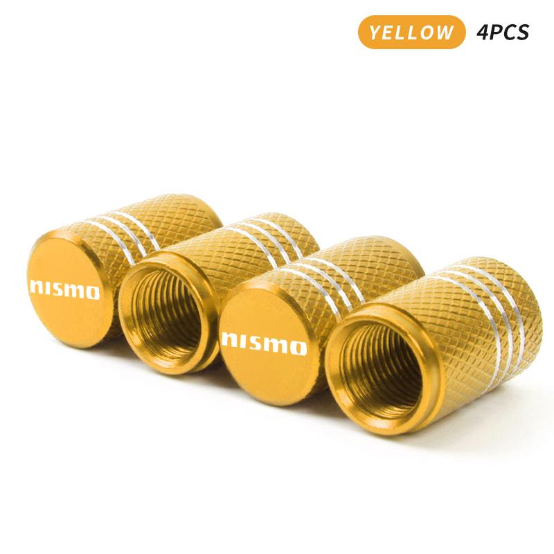 Automobile Tire Inflation Nozzle Cover Bolt-in Aluminum Theftproof Valve Caps For Nissan Nismo Tiida Teana Skyline Juke X-trail