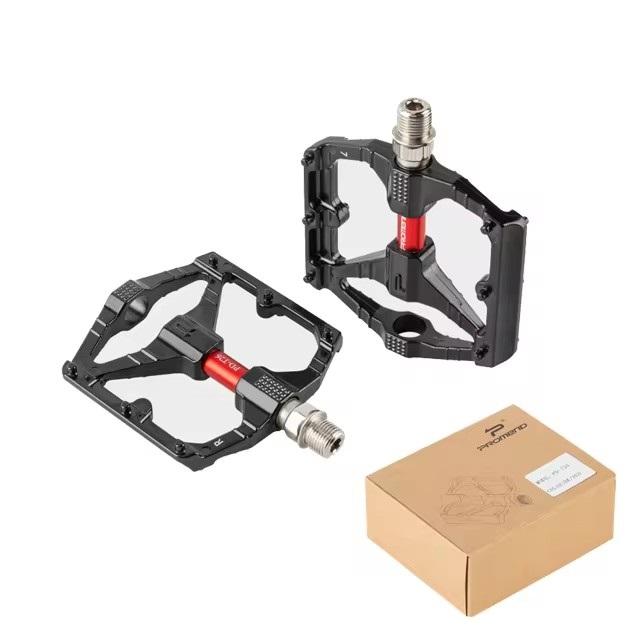 PROMEND Bicycle Pedal DU Double Bearing MTB Anti-slip Ultralight Aluminum Mountain Road Bike Platform Pedals Cycling Accessories