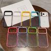 Casual Transparent Three-in-One Candy Color Frame Suitable for iPhone16Pro Max Apple 17 Phone Case 14/15