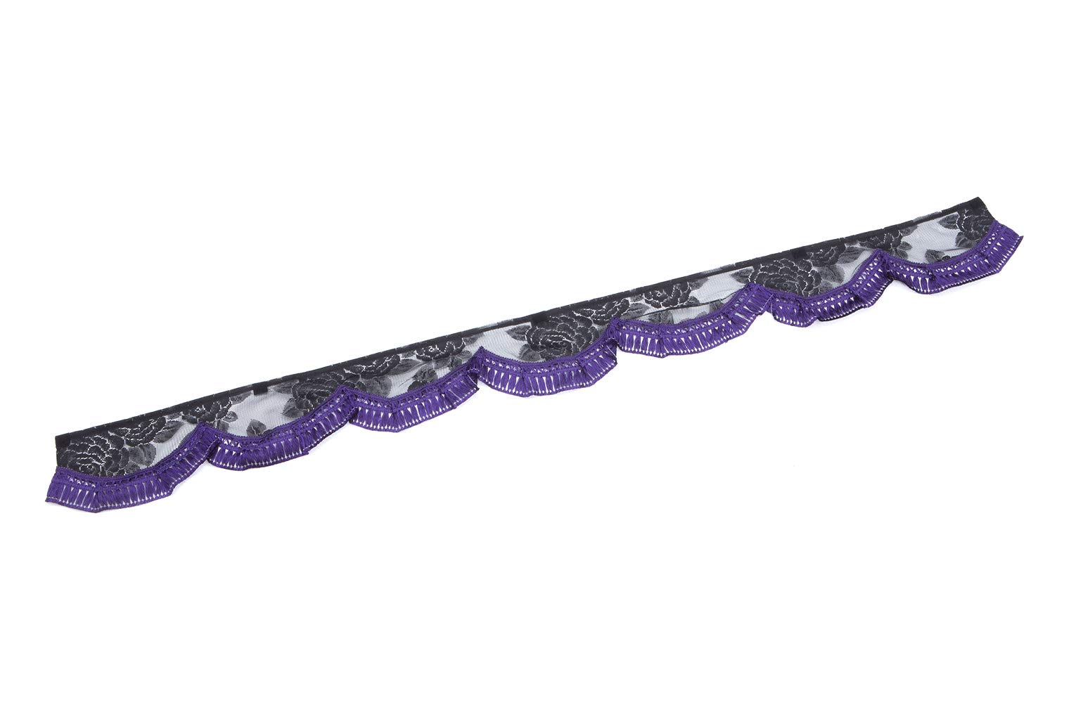 

Мияби Передняя занавеска Розовый узор Кружевная передняя занавеска L Фиолетовый (шириной 2200 мм) Фланец MFC-RA-PLL