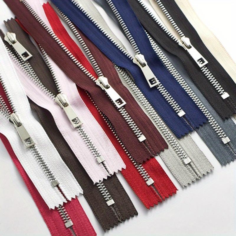 5pcs 15-30cm5# Metal zipper Silver teeth Titanium alloy Y teeth Smooth bag pocket leather bag zipper