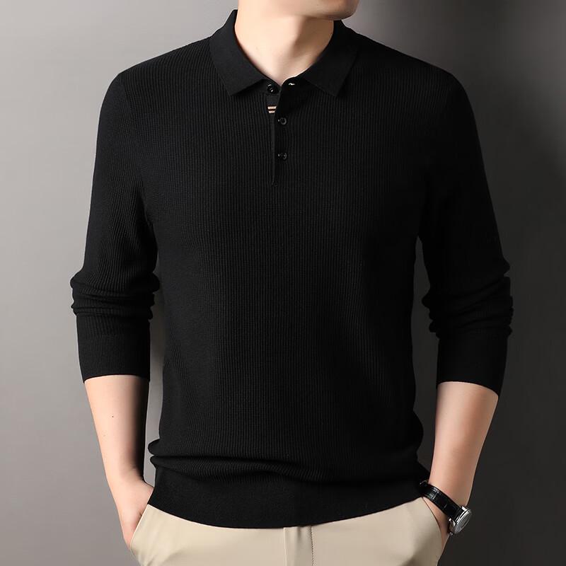 IMAGINEX Men s Waffle Knit Lapel Long Sleeve Sweater M