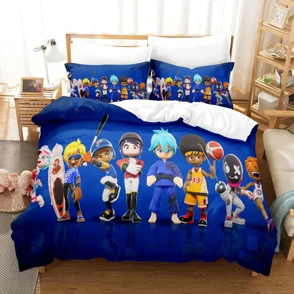 

Game Ninjala 3D Print Kawaii Kids Camas Printed Bed Set Duvet Cover Pillowcase Bedding Set Linen Sheet Quilt Cover Queen Size 135x200cm
